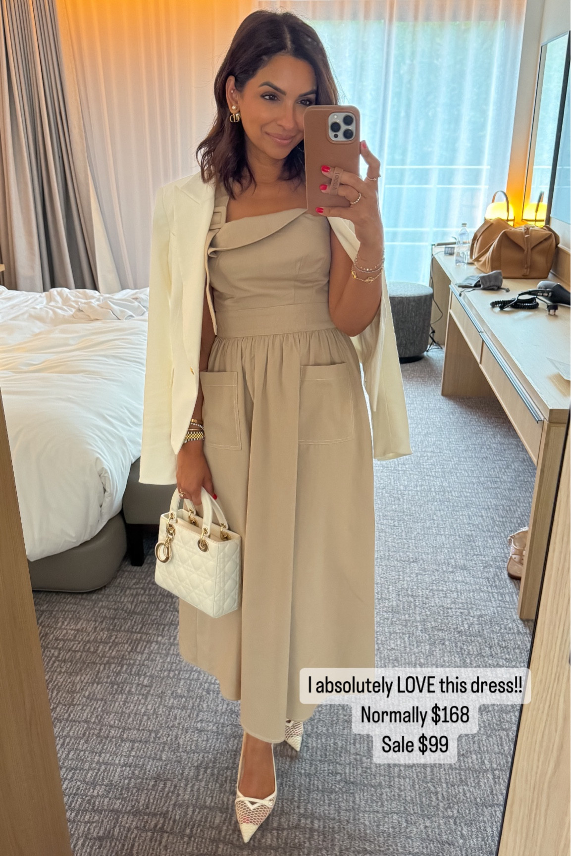 Wearing an xs in Anthropologie dress and size 0 in blazer

#LTKSaleAlert #LTKStyleTip