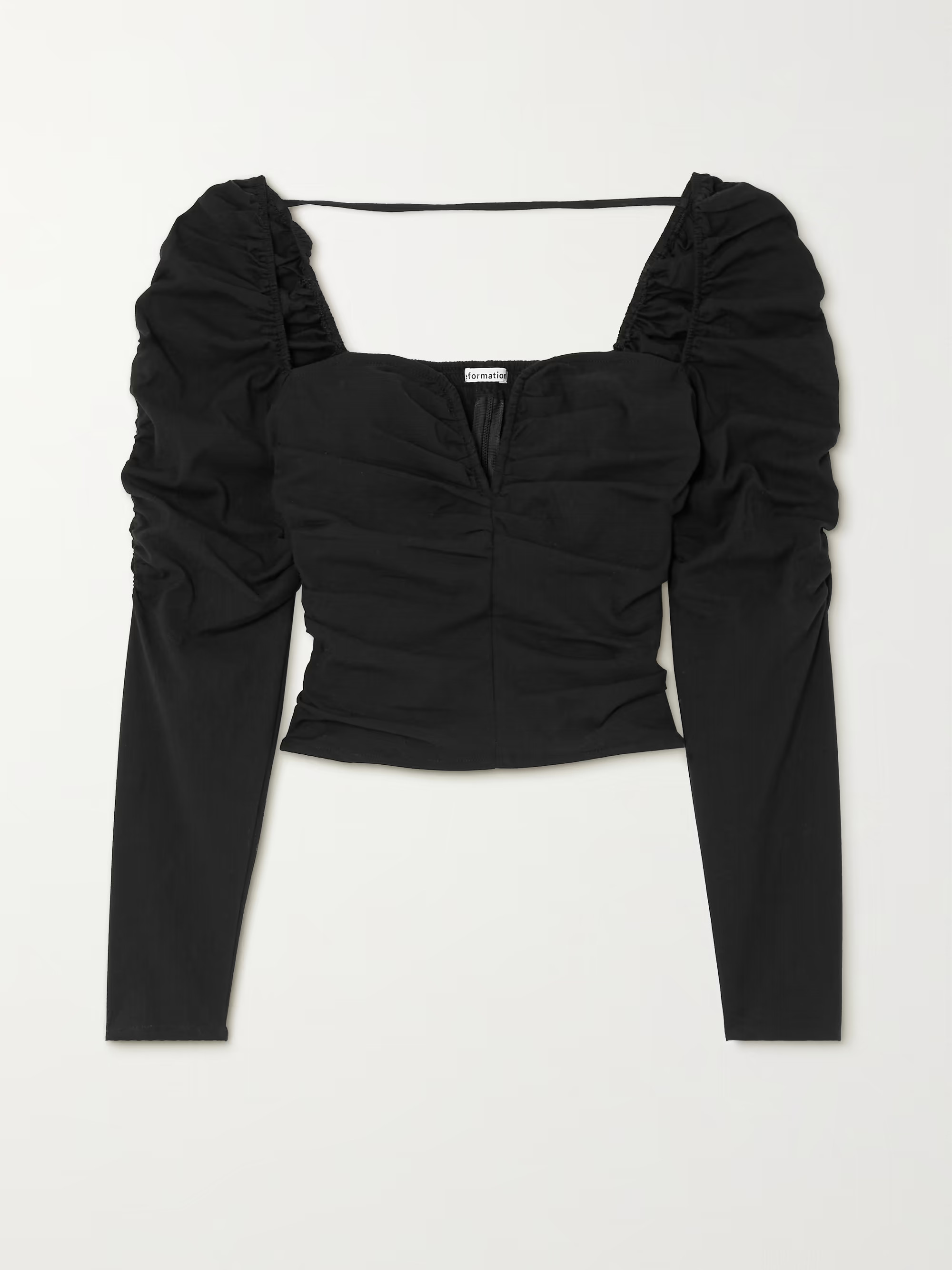 Ivy ruched stretch-cotton top | NET-A-PORTER (US)