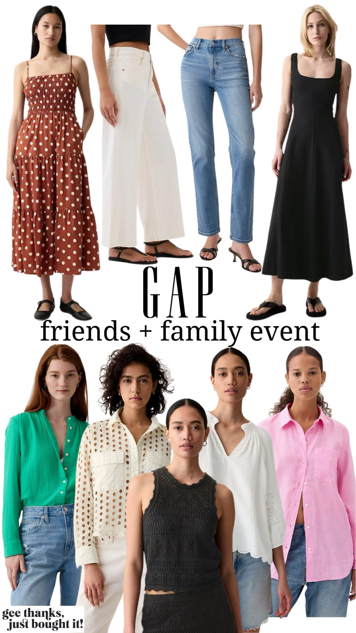 Gap’s Friends and Family Event is going on now! Enjoy 40% off everything and 50% off shorts!! 

#LTKSeasonal #LTKStyleTip #LTKSaleAlert