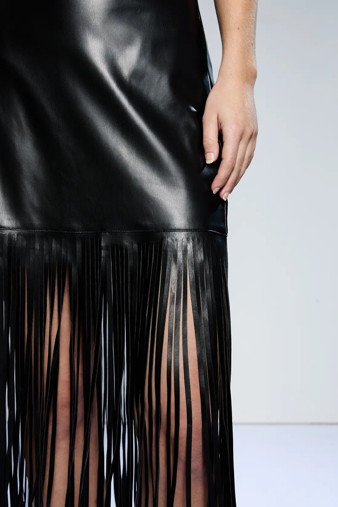 Skirts | Runway 1.8.1.8 Faux Leather Fringe Skirt | RUNWAY 1.8.1.8 | Debenhams UK