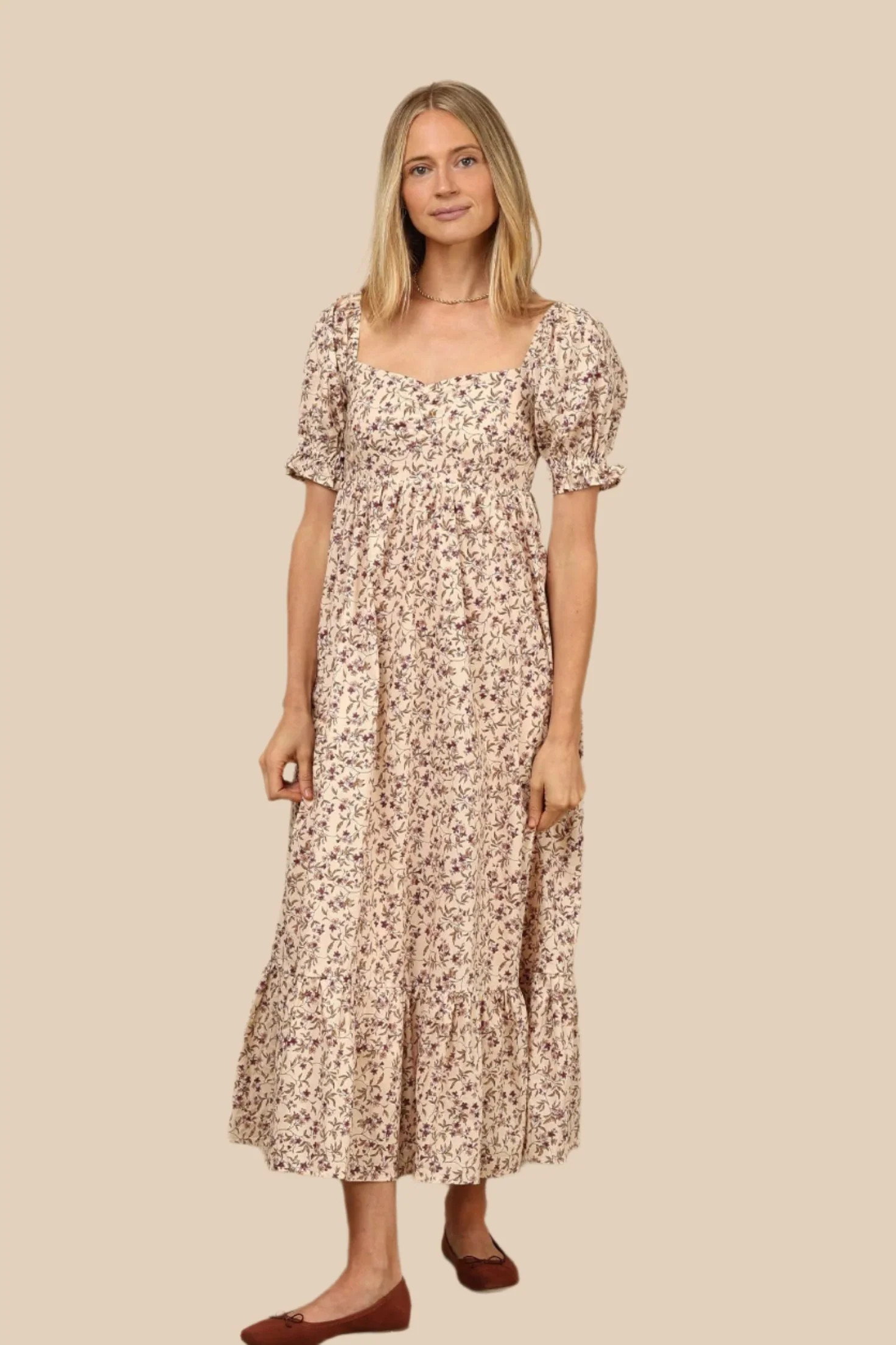 Nora Lee Fig Floral Chloe Dress | Four and Twenty Sailors