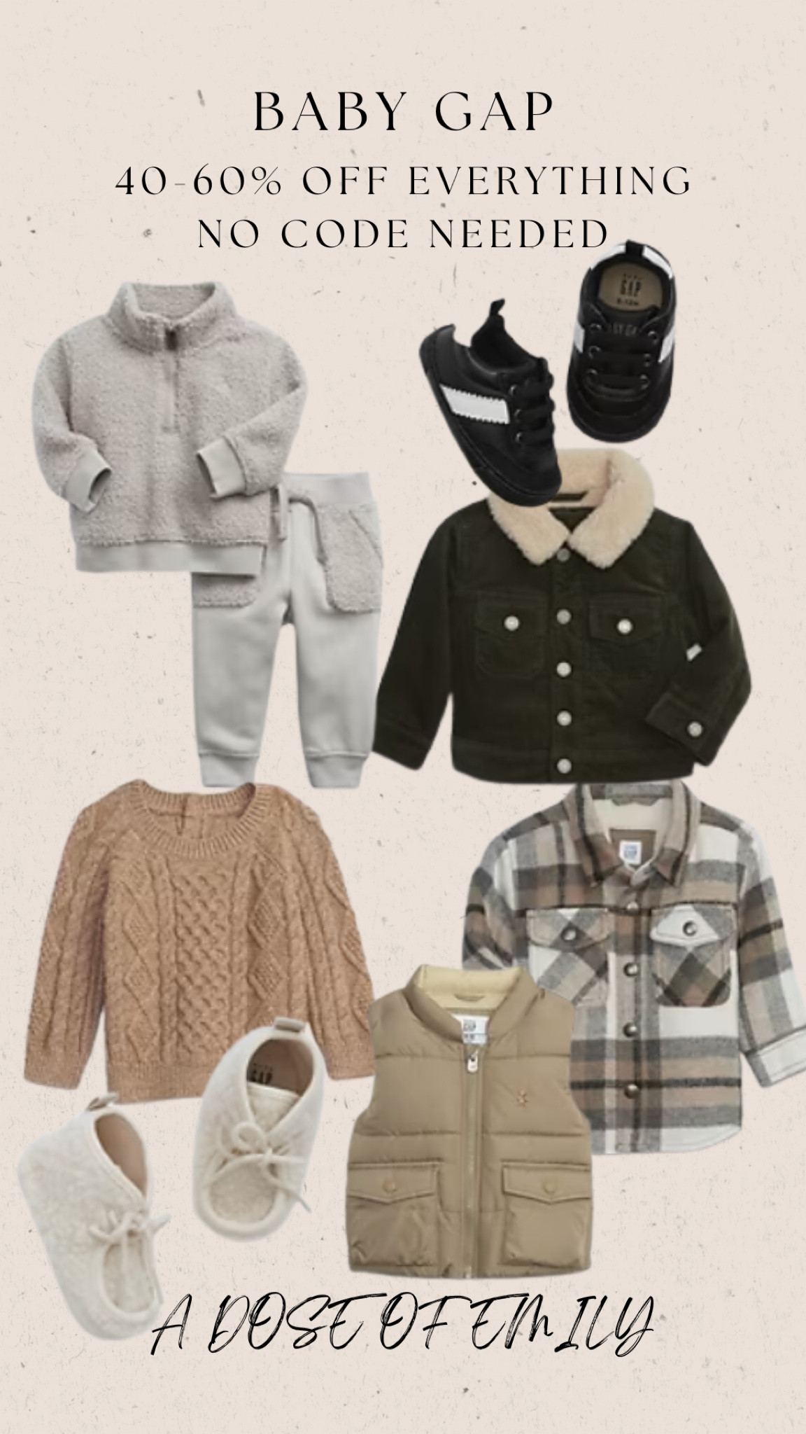 BABY GAP 40-60% off everything! 

#LTKsalealert #LTKCyberWeek #LTKfindsunder50