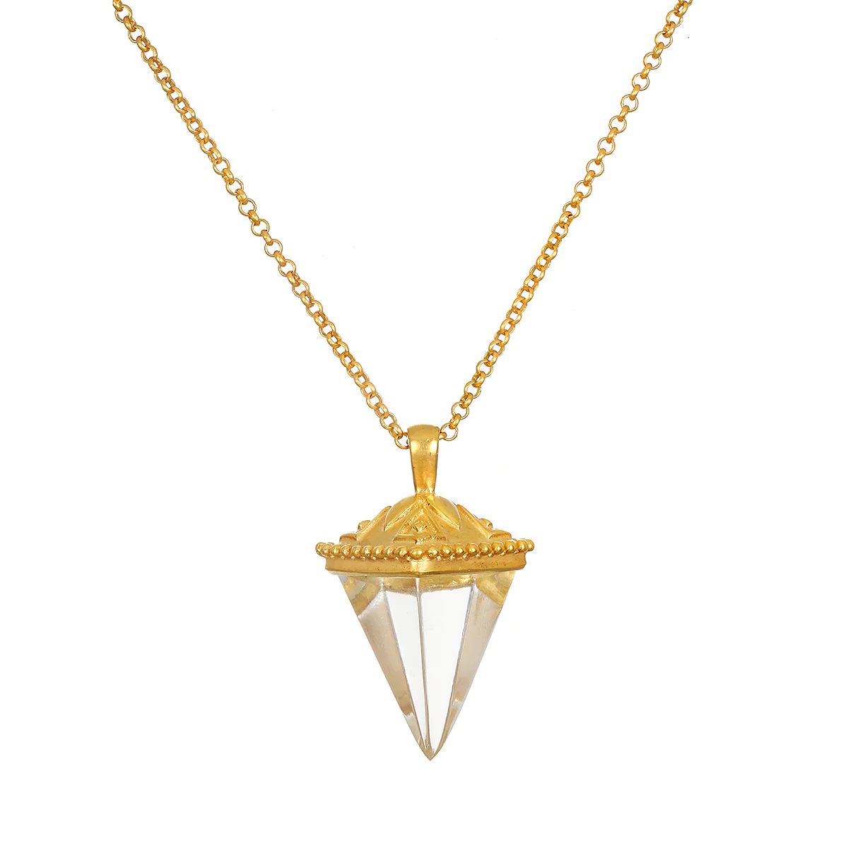 Truthful Guidance Crystal Pendulum Necklace | Satya Jewelry