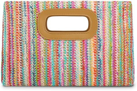 Top Handle Clutch Handbags for Women, Evening Handbag Shoulder Crossbody Purse with Gold Chain | Amazon (US)