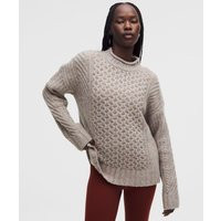 Wool-Blend Cable-Knit Sweater | Lululemon (US)