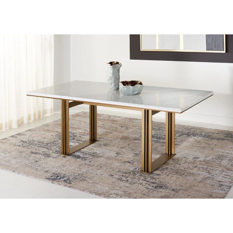 Azalea 53.9'' Genuine Marble Dining Table | Wayfair North America