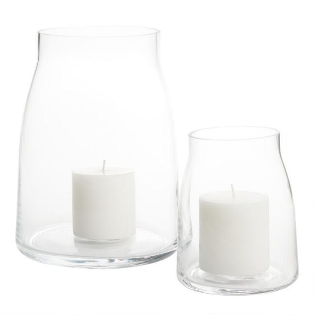 Clear Glass Marlow Hurricane Candleholder | World Market