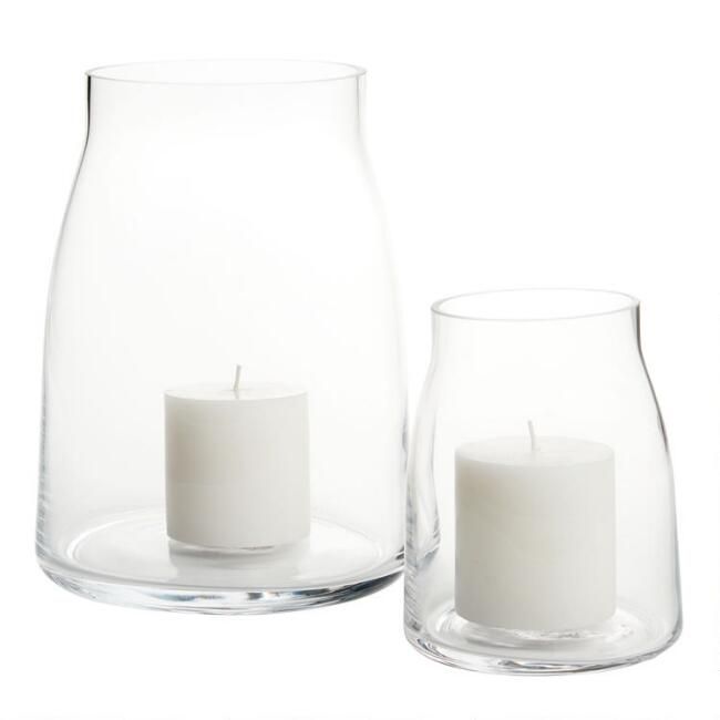 Clear Glass Marlow Hurricane Candleholder | World Market