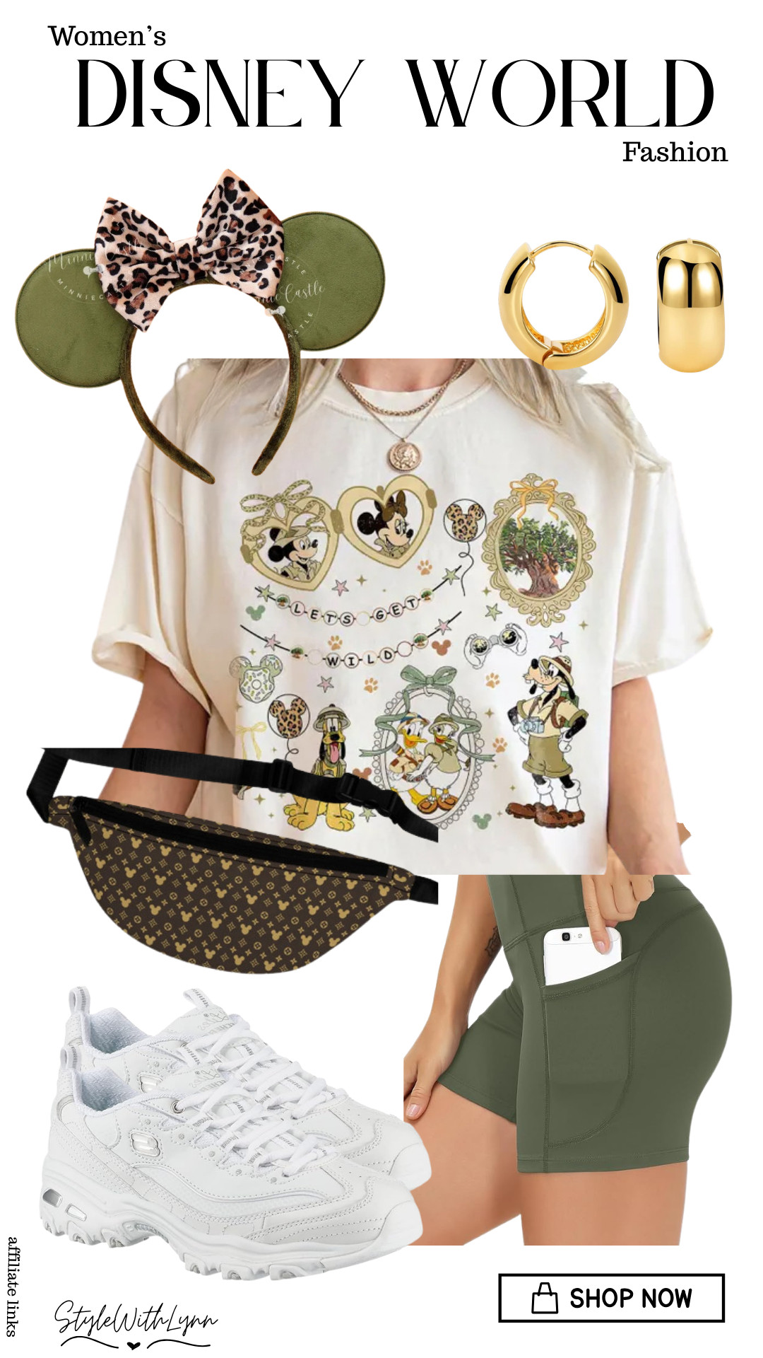 This animal kingdom-inspired look is giving comfy, cute, and park-ready perfection! From the neutral graphic tee to the olive biker shorts and hands-free belt bag, this outfit is made for all-day exploring (and lots of photos 📸). Finish it off with classic white Sketchers sneakers and a subtle gold moment. 💛 #DisneyStyle


disney world outfit, animal kingdom outfit, disney outfit women, disney park outfit, disney vacation outfit, comfy disney outfit, disney graphic tee outfit, biker shorts outfit disney, disney sneakers outfit, disney outfit summer, disney fashion women, disney style outfit, theme park outfit ideas, casual disney outfit, disney park style, disney travel outfit, cute disney outfits, disney outfit inspo, disney athleisure outfit, what to wear to disney world 

 #LTKootd #LTKTravel