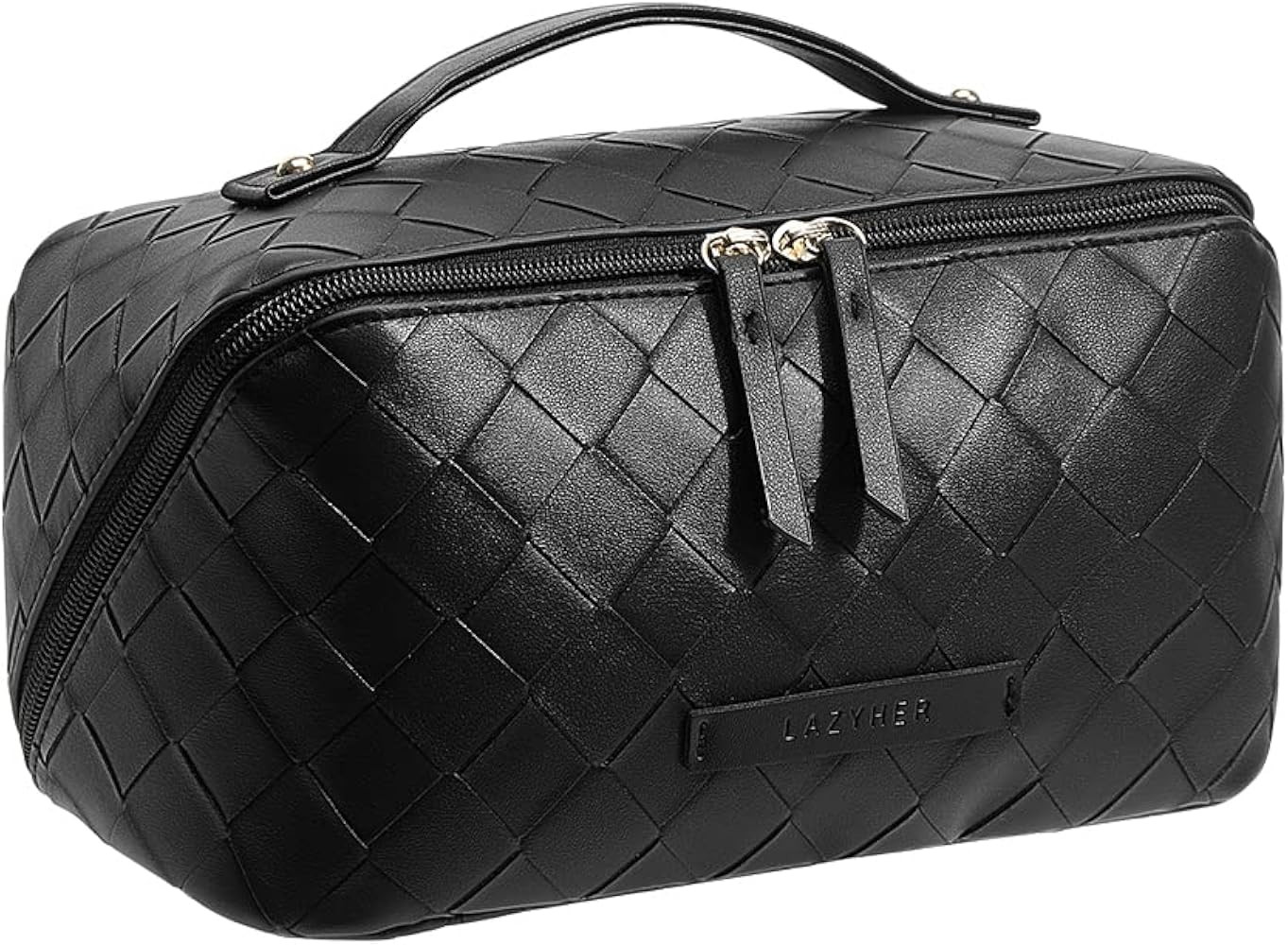 EACHY Travel Makeup Bag,Large Capacity Cosmetic Bags for Women,Waterproof Portable Pouch Open Fla... | Amazon (US)