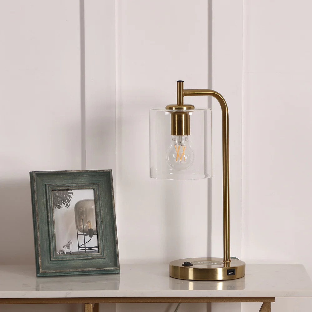 Charging LED Metal Table Lamp - Dormify | Dormify