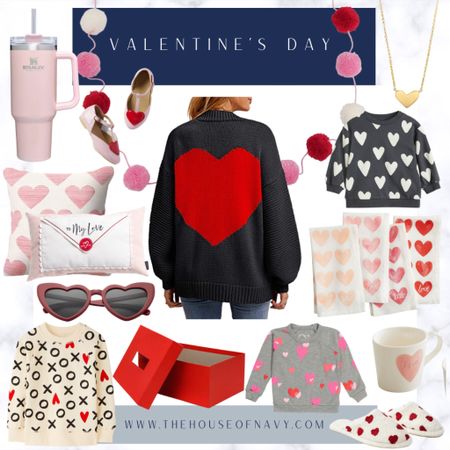 Valentine’s Day heart favorites. Heart sweater, heart kitchen and home decor, Valentine’s outfits for kids  

#LTKhome #LTKsalealert #LTKSeasonal