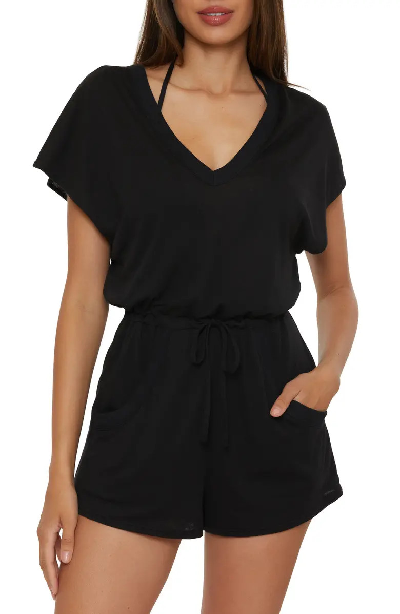 Beach Date Burnout Jersey Cover-Up Romper | Nordstrom