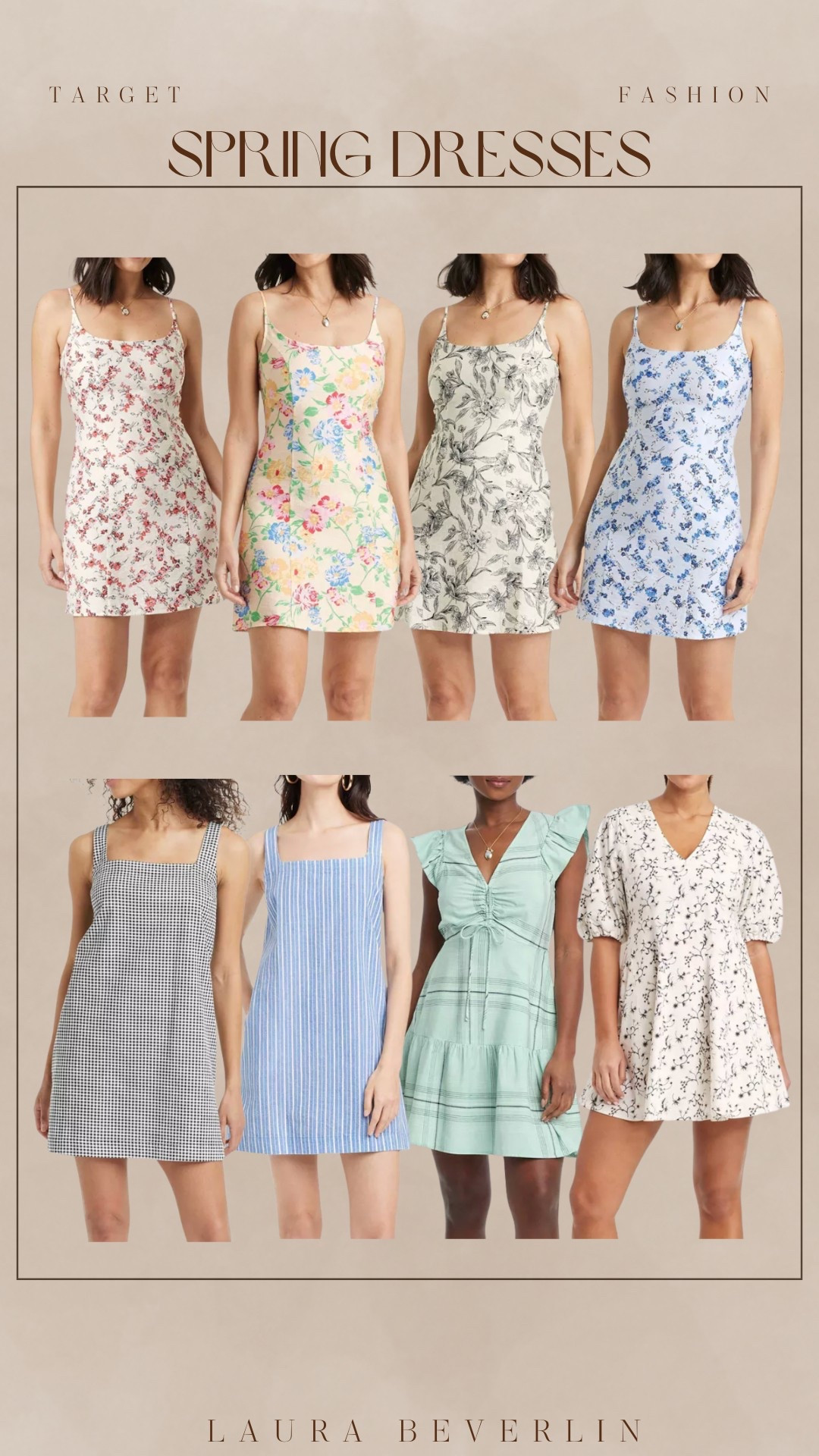 Shop these cute spring dresses! 

#LauraBeverlin #Target #TargetFashion #WeddingGuestDress #EasterDress #CountryConcertOutfit 