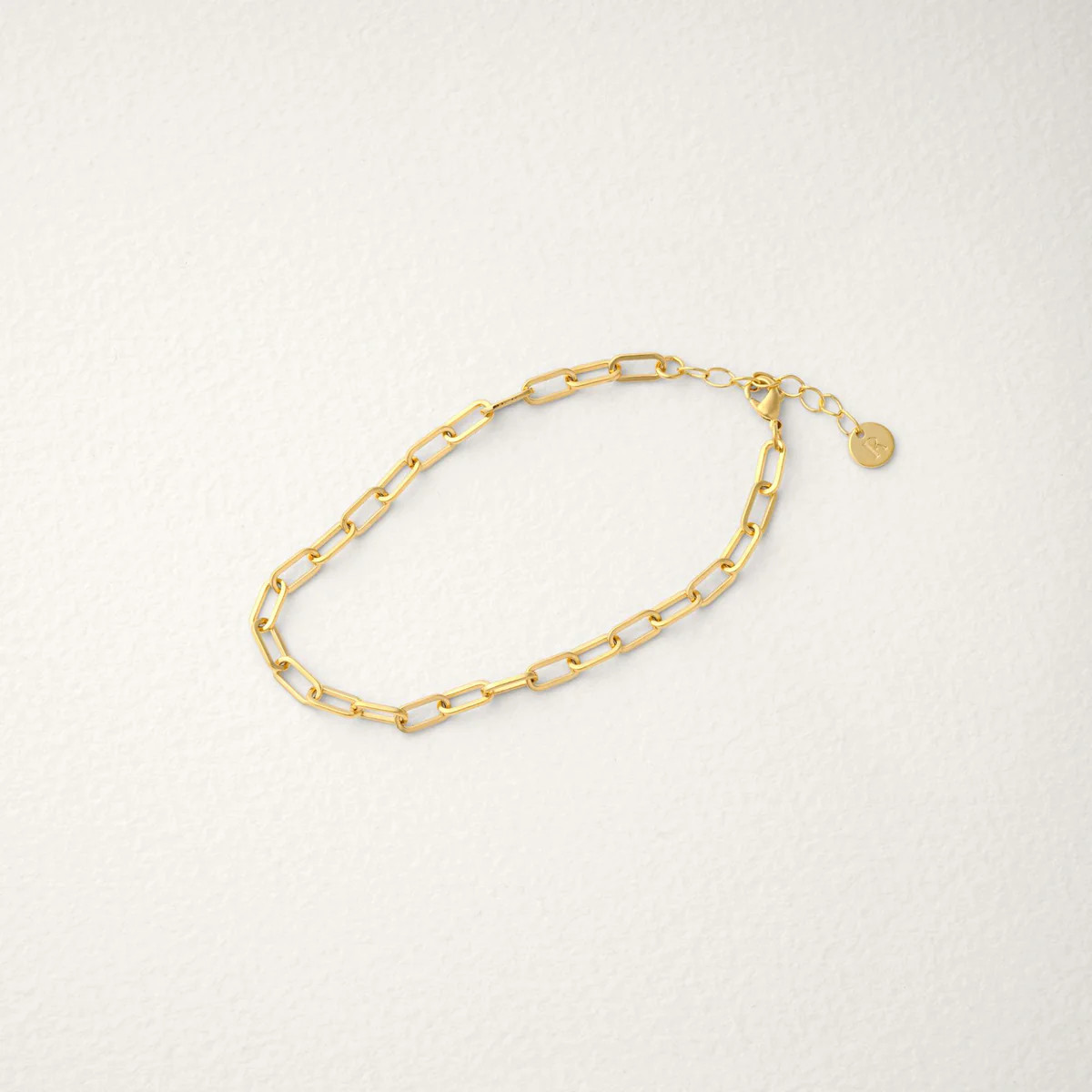 Beatriz Dainty Paperclip Chain Bracelet | Charm Compatible - Raiz | Raiz
