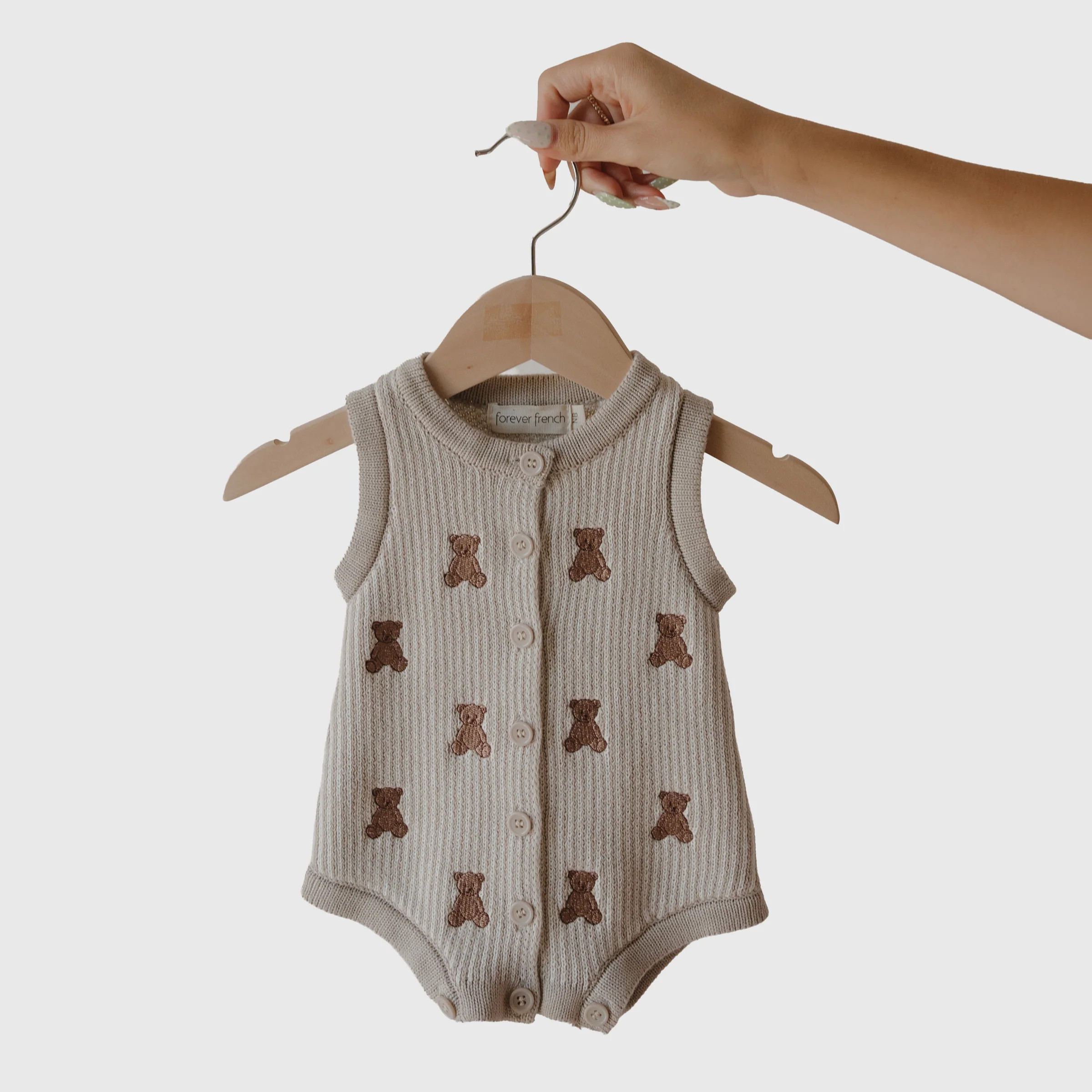 Knit Romper | Teddy | Forever French