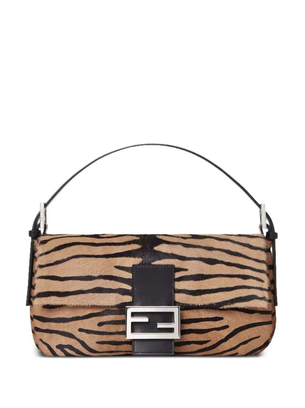 FENDI Baguette tiger-print shoulder bag - Neutrals | Farfetch Global