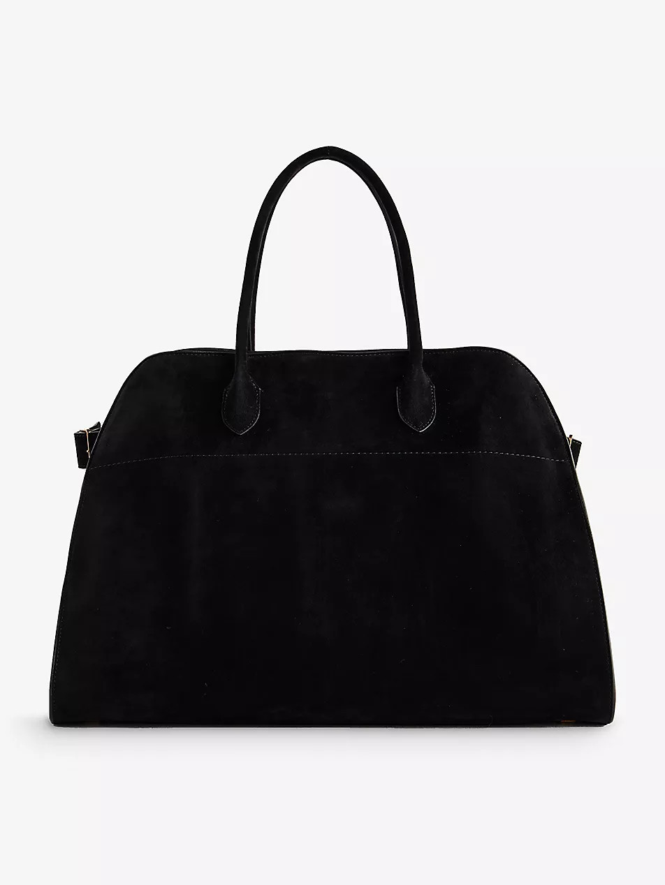 Margaux top-handle suede bag | Selfridges