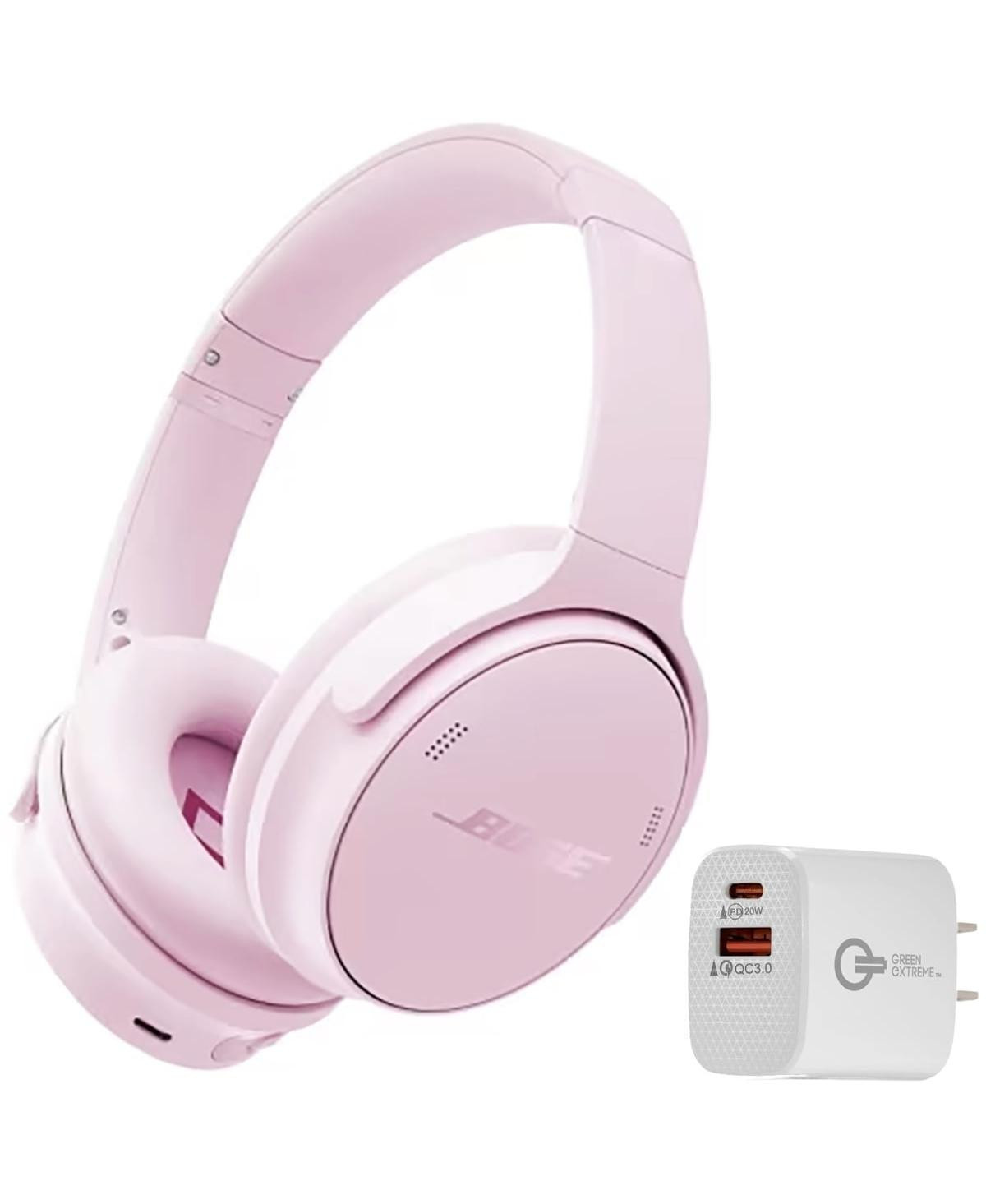 Bose QuietComfort Wireless Noise Cancelling Over-Ear Headphones, Petal Pink, Bundle with Usb-c/Usb-a Wall Charger - Petal pink | Macy's
