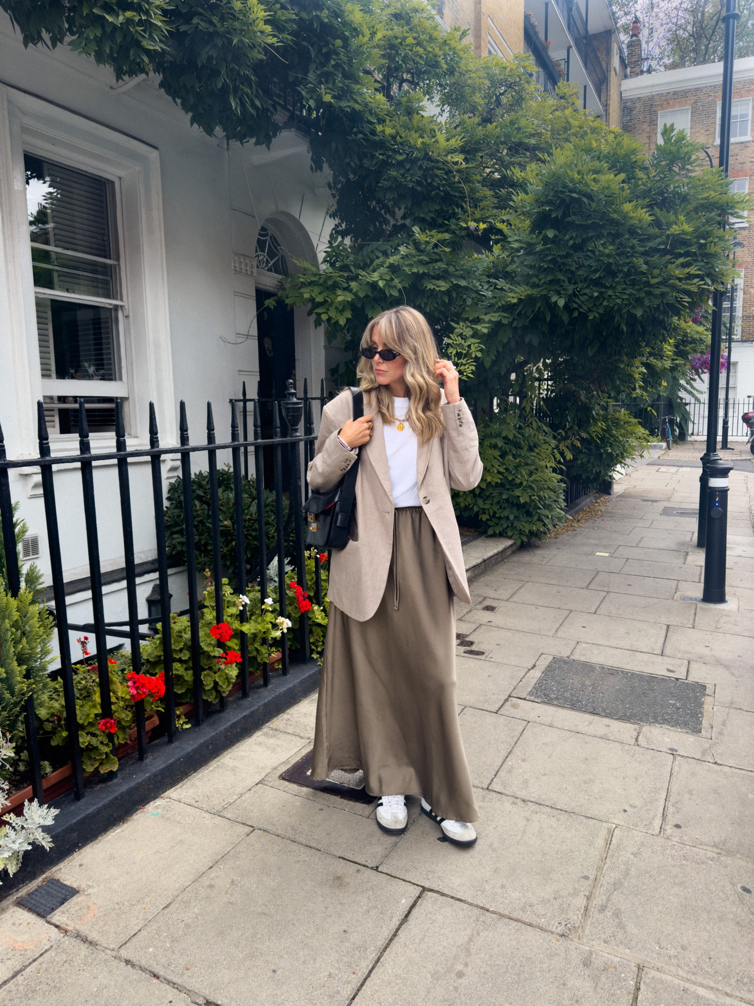 Autumn transitional
Outfit
Slip skirt
Oversize blazer 
White tshirt 
Adidas samba


#LTKSeasonal #LTKstyletip #LTKeurope