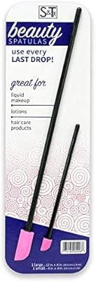 S&T INC. Beauty Spatulas, Black and Pink, 2 Piece Set, Large and Small Sizes for Beauty and Kitch... | Amazon (US)
