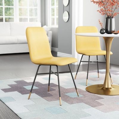 Var Dining Chair (set Of 2) Yellow, Yellow | Ashley Homestore