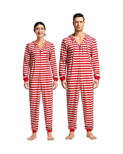 Haorugut Christmas Pajamas for Family Onesies Matching Christmas Onesie for Couples Pajamas Women... | Amazon (US)