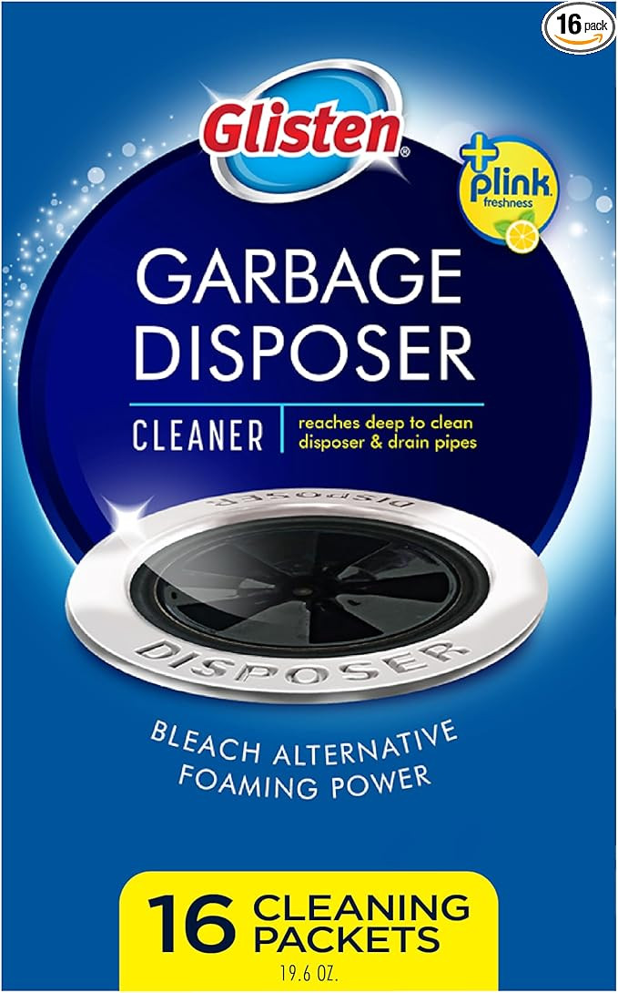 Glisten Garbage Disposer Cleaner and Freshener with Foaming Action, Helps Remove Buildup in Drain... | Amazon (US)