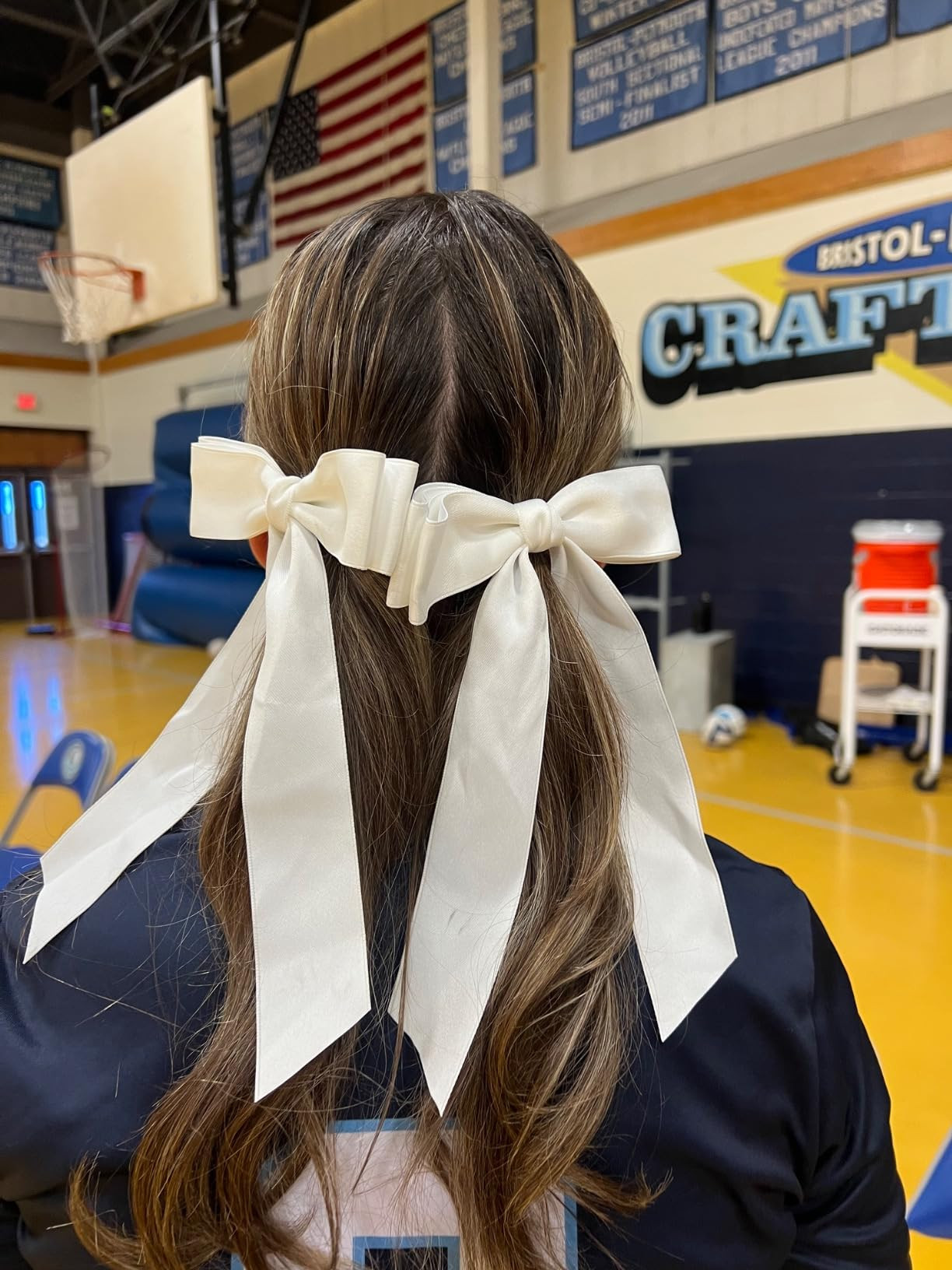 3Pcs Red Hair Bows for Women Double-Layer Long Tail Bow Hair Clip Hair Ribbon Ponytail Holder Hai... | Amazon (US)