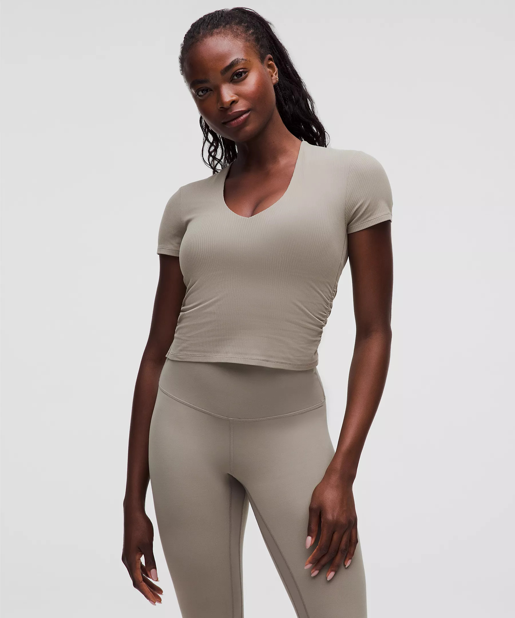 All It Takes Ribbed Nulu V-Neck T-Shirt | Lululemon (US)