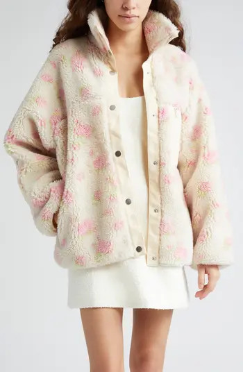 Panda Floral Fleece Jacket | Nordstrom