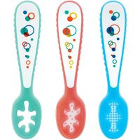 3-Stage Silicone Dipping Spoons | Bubbles | Nuby (US)