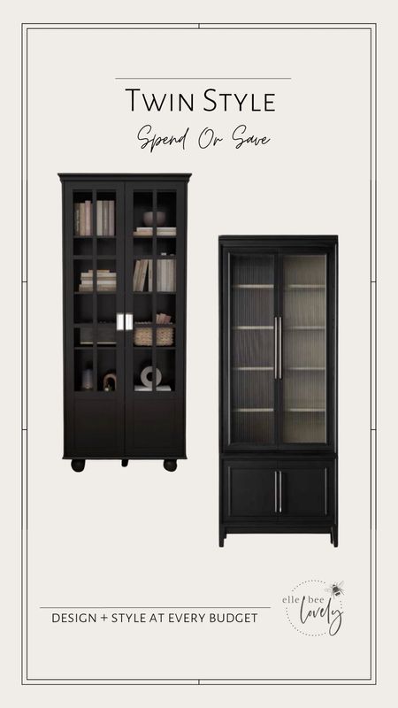 Today’s Twin Style is about about finding that classic black cabinet/hutch that’s just 🤌🏼👌🏼 perfect for your space

#LTKhome #LTKfamily
