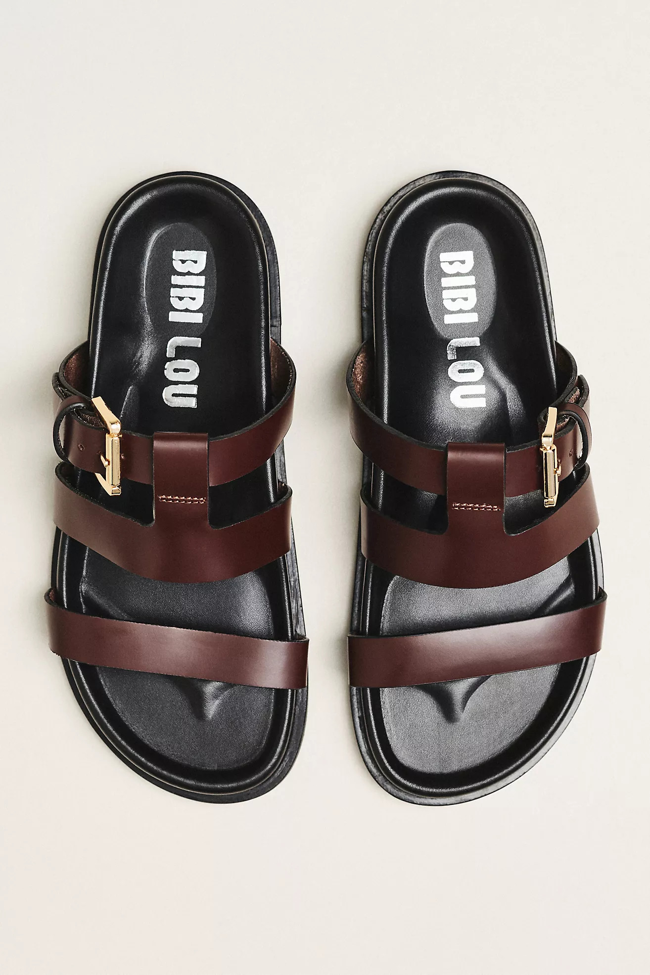Bibi Lou Lisy Buckle Slide Sandals | Anthropologie (US)
