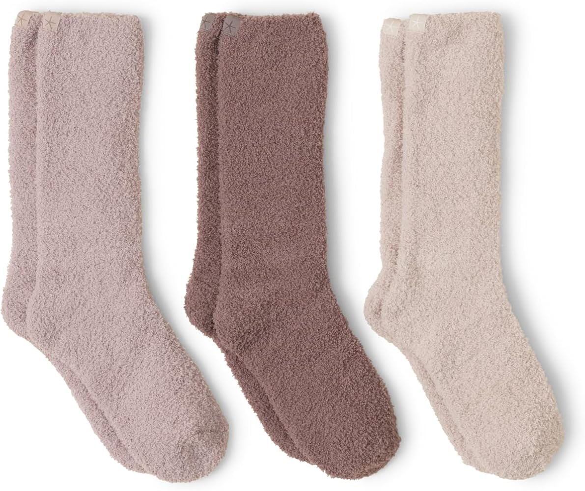 Barefoot Dreams Women's CozyChic 3 Pair Sock Set | Amazon (US)
