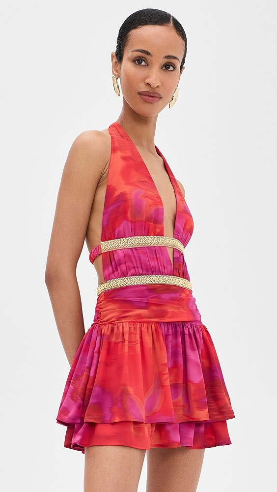 Xylia Halter Low Plunge Mini Dress | Shopbop