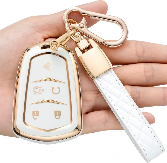 for Cadillac Key Fob Cover, Compatible with Cadillac Escalade CTS SRX XT5 ATS CT7 smart cover | Amazon (US)