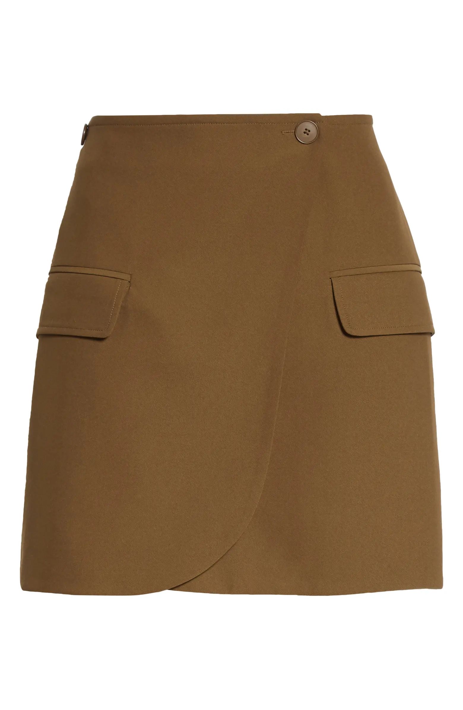 Citrine Pocket Detail Wrap Skirt | Nordstrom