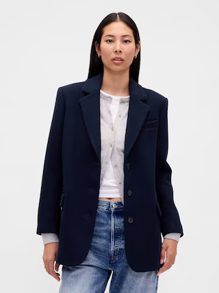 Oversized Wool-Blend Blazer | Gap (US)