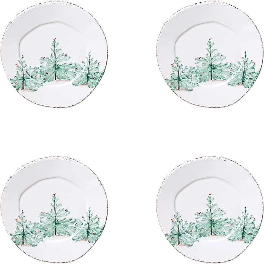 Vietri Lastra Holiday Collection Italian Dinnerware Sets (Salad Plates, Set of 4) | Amazon (US)