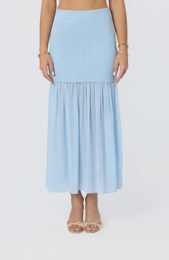 ASTR the Label Halie Mixed Media Maxi Skirt | Nordstrom | Nordstrom