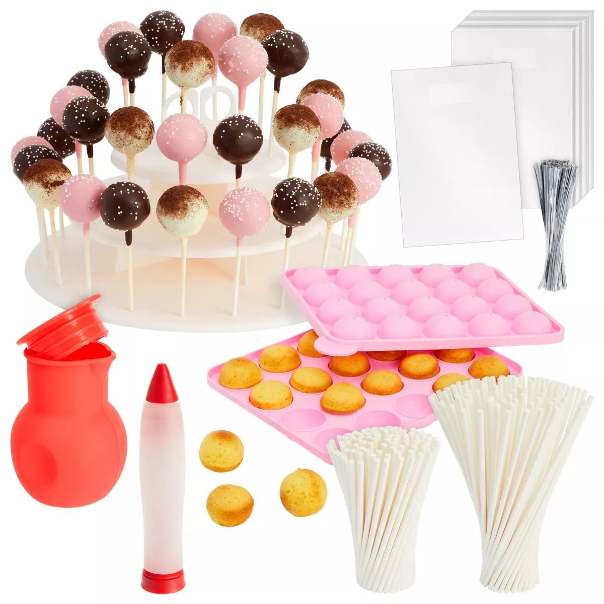 Bright Creations 404 Piece Cake Pop Cakesicles Kit with Mold, Stand, and 200 Sticks | Target
