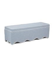 54.5x17 Scalloped Storage Bench | TJ Maxx