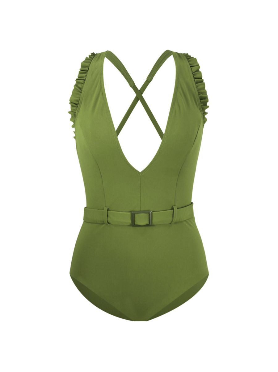 Jelly Beans Cinched One-Piece Swimsuit | Saks Fifth Avenue