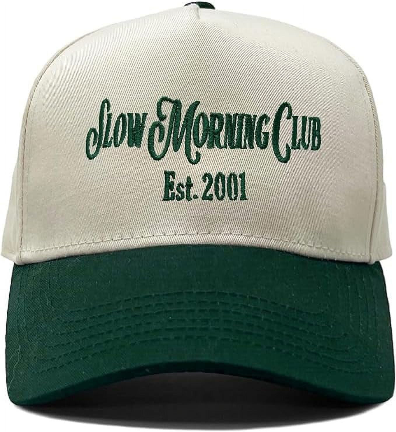 Funky Junque Two Tone Vintage Snapback Hat - Slow Morning Club - Forest/Beige | Walmart (US)