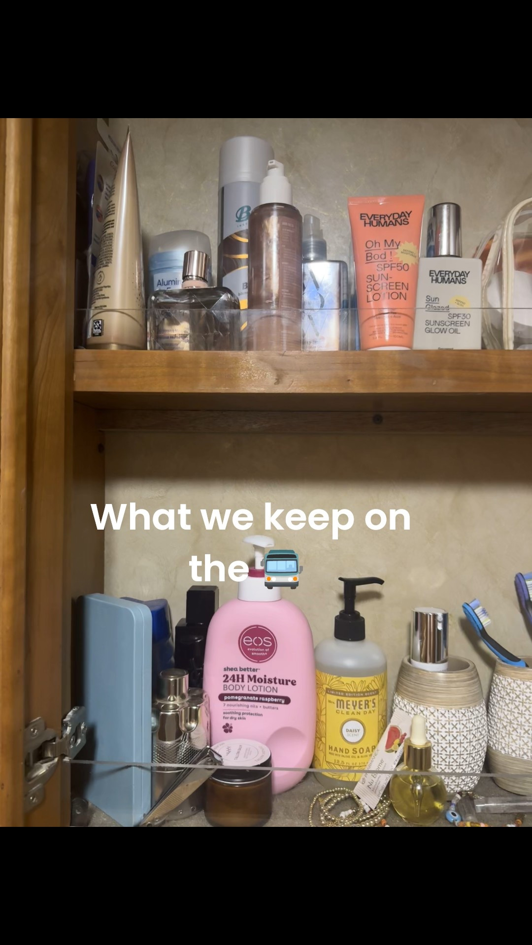 A little peak behind the mirror.   So the medicine cabinet! This is what I always have on there.  You never know what you are going to need.   

#LTKBeauty #LTKOver40 #LTKU