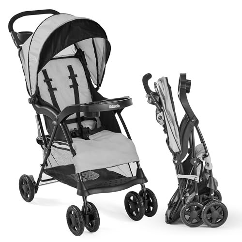 Kolcraft Cloud Plus Lightweight Umbrella Stroller for Toddlers with Reclining Seat, Large Storage Basket, Canopy, Infant & Parent Trays, Compact Fold for Summer Travel, Durable Frame, Slate Gray | Amazon (US)