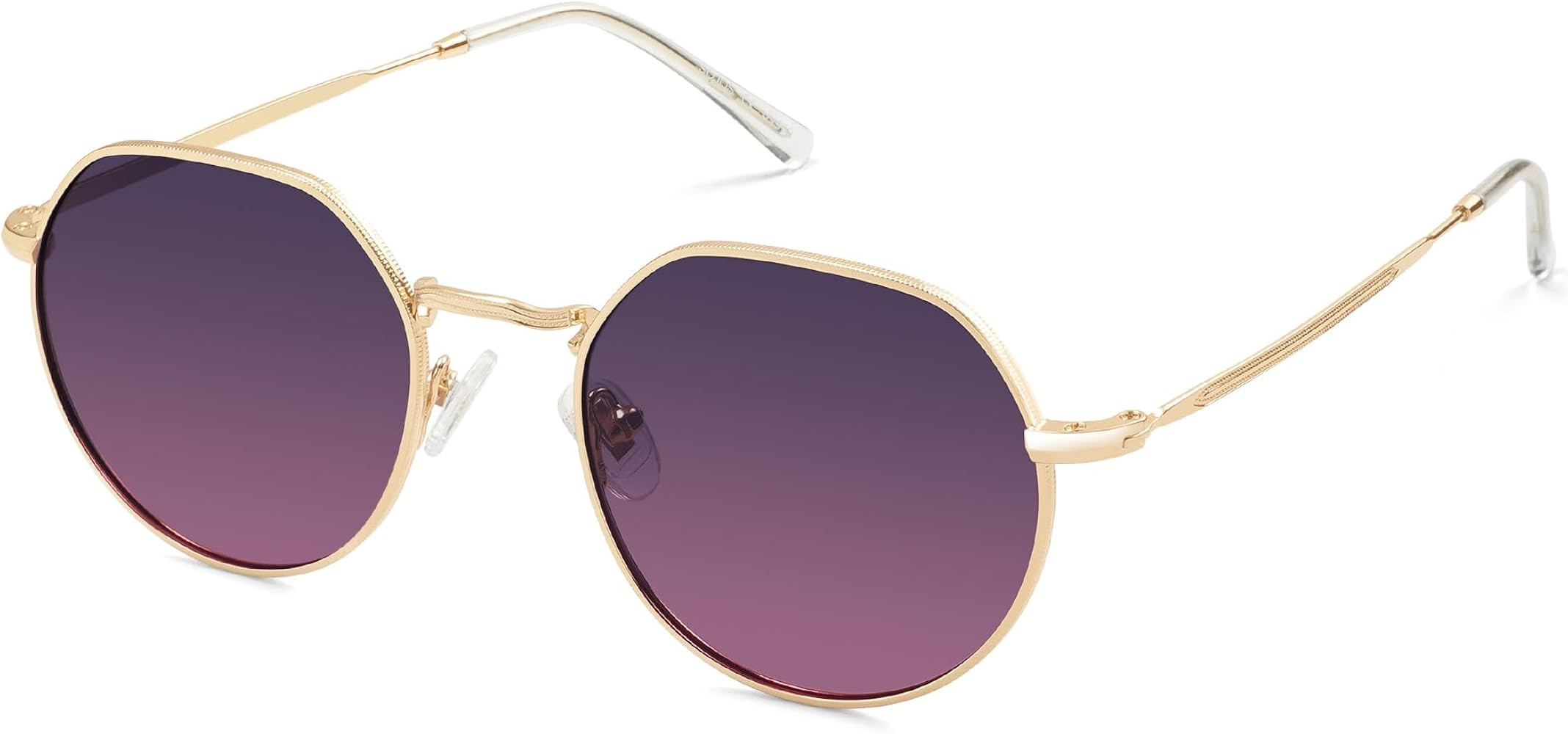 SOJOS Round Polygon Polarized Sunglasses for Women Men Retro Classic Vintage Shades SJ1157 | Amazon (US)