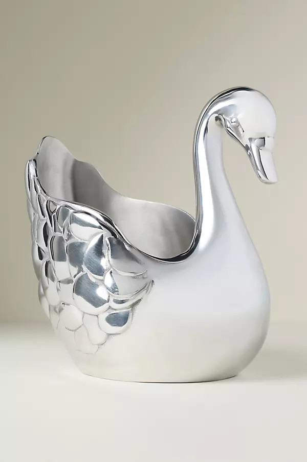 Delphine Swan Ice Bucket | Anthropologie (US)