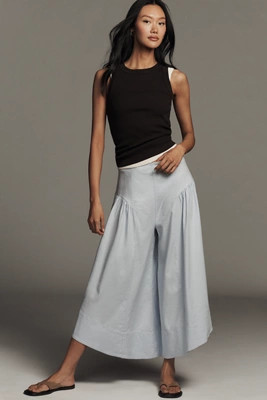 By Anthropologie Linen Extended Waist Pants | Anthropologie (US)